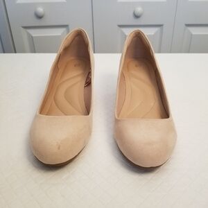 My Soft Women's Wedge Pumps Closed Toe Wedge Heel Slip On Dress Pumps Shoes 8.5